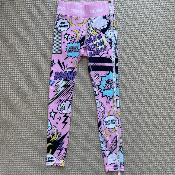 Stronger Pink Punch Ice Cream Leggings Size XS - Picture 3 of 8